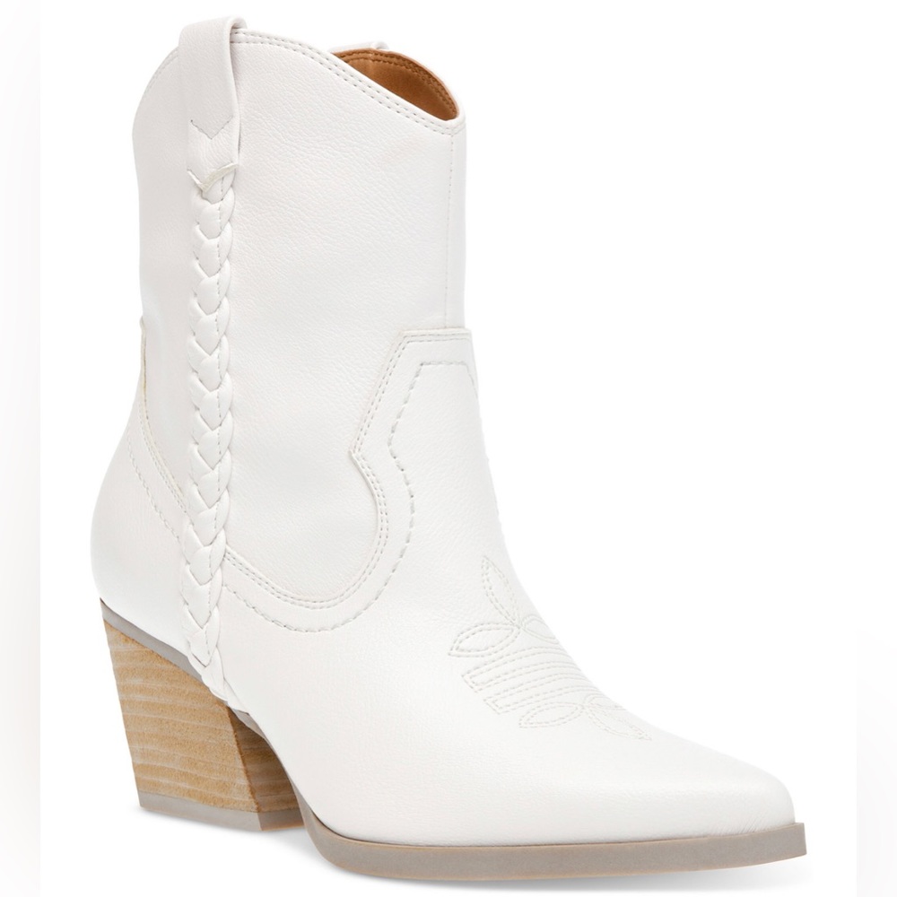 New DV Dolce Vita western Karen booties w/braided straps,decorative stitching!